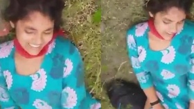 Stunning girl engages in outdoor sex in a picturesque village