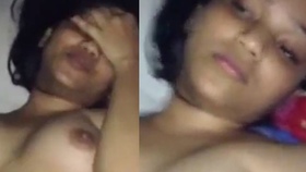 Shy girlfriend receives passionate lovemaking from boyfriend