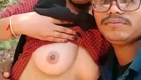 Busty woman enjoys outdoor sex and oral pleasure