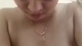 Bhabhi with big breasts bouncing while riding her husband