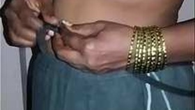 Indian village aunt exposes her breasts and vagina