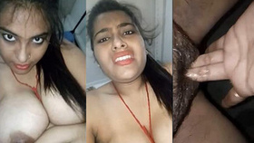 Fresh video of an aroused Indian girl pleasuring herself on camera