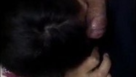 Aunty's oral pleasure with young man's penis