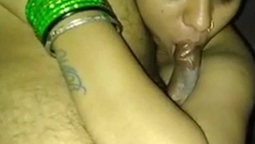 Stunning wife enjoys giving oral pleasure