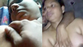 Indian aunt's sensual oral sex, position on top, fervent intercourse, and intimate breast contact