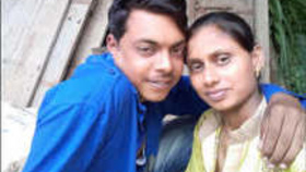 Sensual lovemaking of an Indian husband and wife