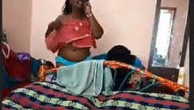 Indian wife's breasts captured in homemade porn video by spouse