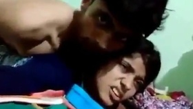 Indian man has intercourse with his spouse in a rear position with intensity