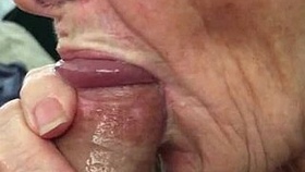 Elderly woman receives various positions and swallows cum