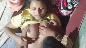 Indian couple indulges in sensual breast and buttocks exploration