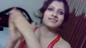 Desi housewife and maid perform on camera for viewers