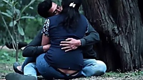 Indian prank kissing video outdoors