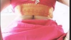 Indian aunt's curvy backside