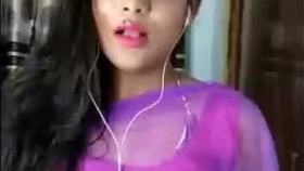 Indian beauty performs live on Tango