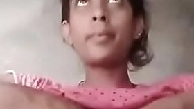 Desi Indian girl boobs camera ke samne