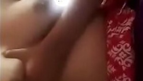Bangladeshi hot girl pushing her tits and rubbing her pussy