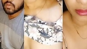 Desi Bhabhi quick fun on cam video MMS to leak cum