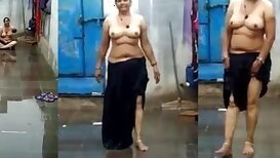 Desi woman allows XXX cameraman to follow her during naked sex walk