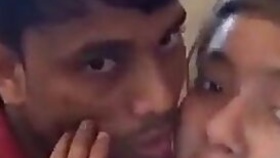 Indian witch takes the edge off kissing loved man before camera