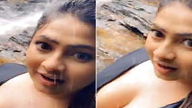 Small rain motivates attractive indian girl to record quick XXX clip
