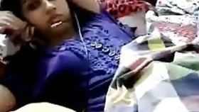 Punjabi amateur teen having fun on webcam with her boyfriend.