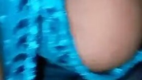 Desi husband XXX records and plays with his hanging breasts