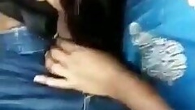 Sucking cock in a running car