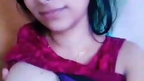 Pretty Indian girl showing all