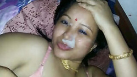 Extreme facial with a good-looking Indian lady