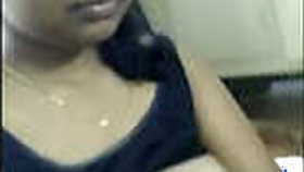 Tamil girl with her big tits and pussy