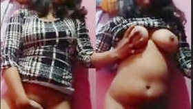 Hot desi girl shows her tits wank her pussy with her fingers