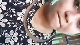 Desi Indian village girl masturbates with banana and eats cum, recording selfies with boyfriend